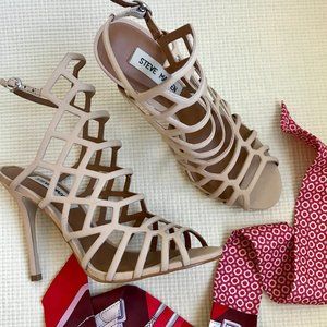 Steve Madden "Slithur" Cage Heel - Blush